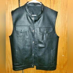 Leather Motorcycle Vest
